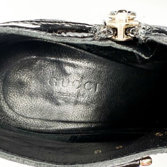 Gucci GG Canvas Pointed Toe Ankle Boots Heels Size 8 - Picture 11 of 15